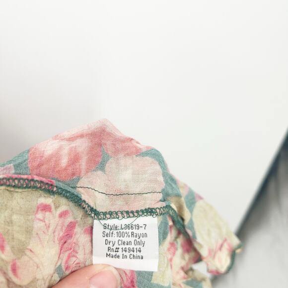 Johnny Was Jade Womens Boho Spring‎ Resortwear Strass Wrap Floral Maxi Dress XS - Picture 8 of 11